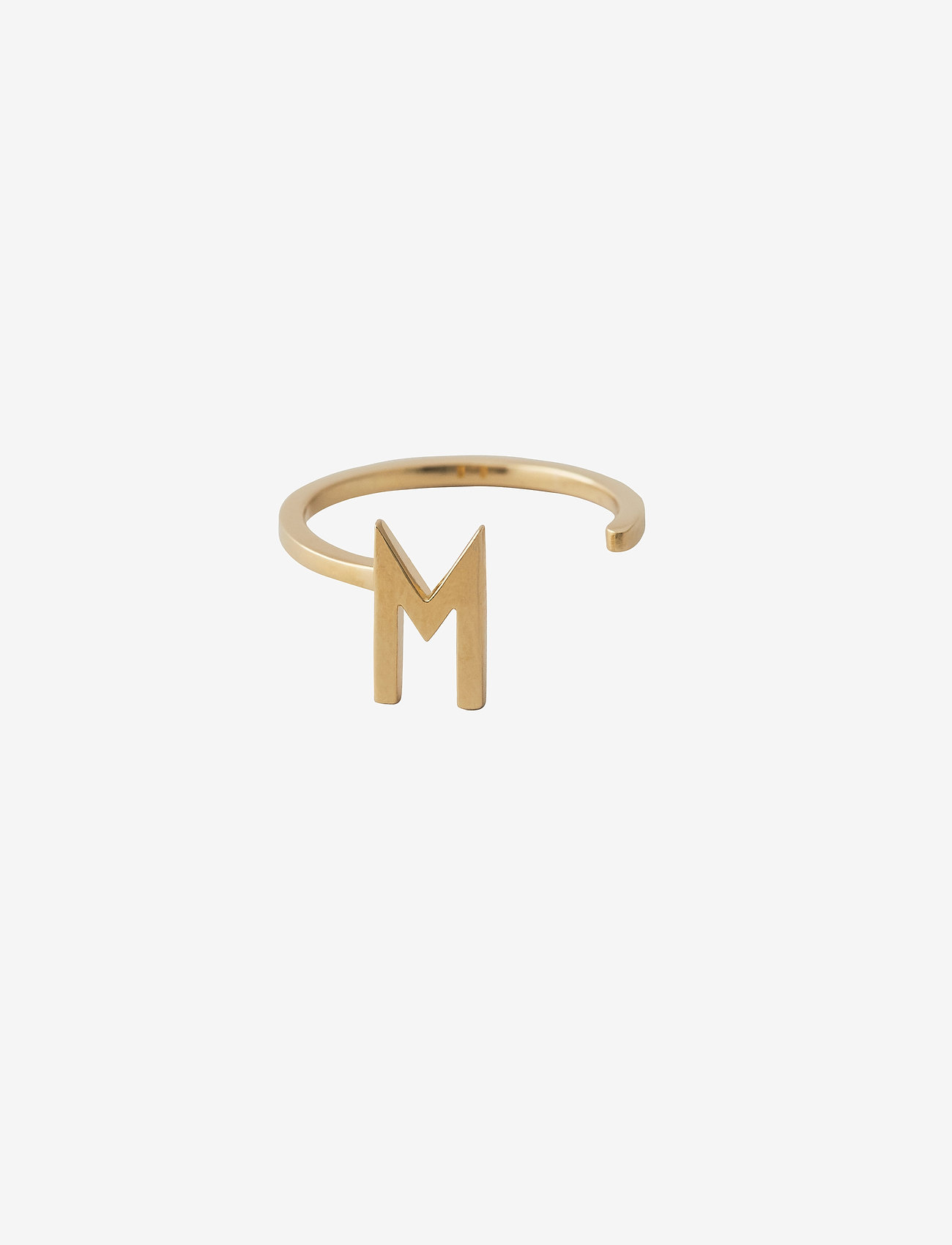 Design Letters - Ring A-Z Gold - festtøj til outletpriser - gold - 0