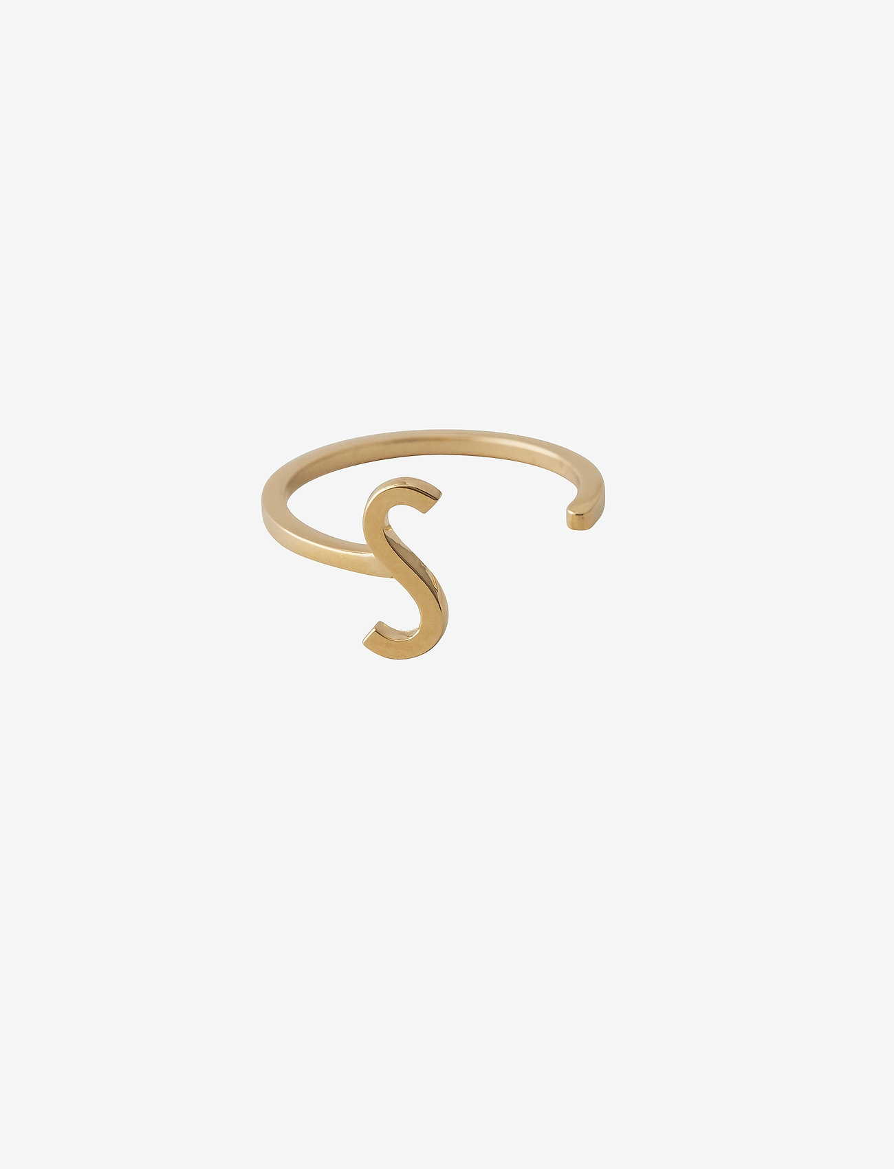 Design Letters - Ring A-Z Gold - feestelijke kleding voor outlet-prijzen - gold - 0