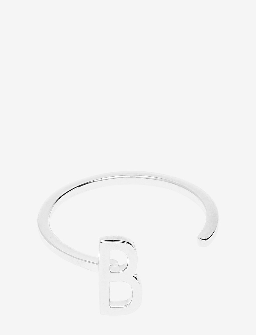Design Letters - Ring A-Z Silver - ringe - silver - 1