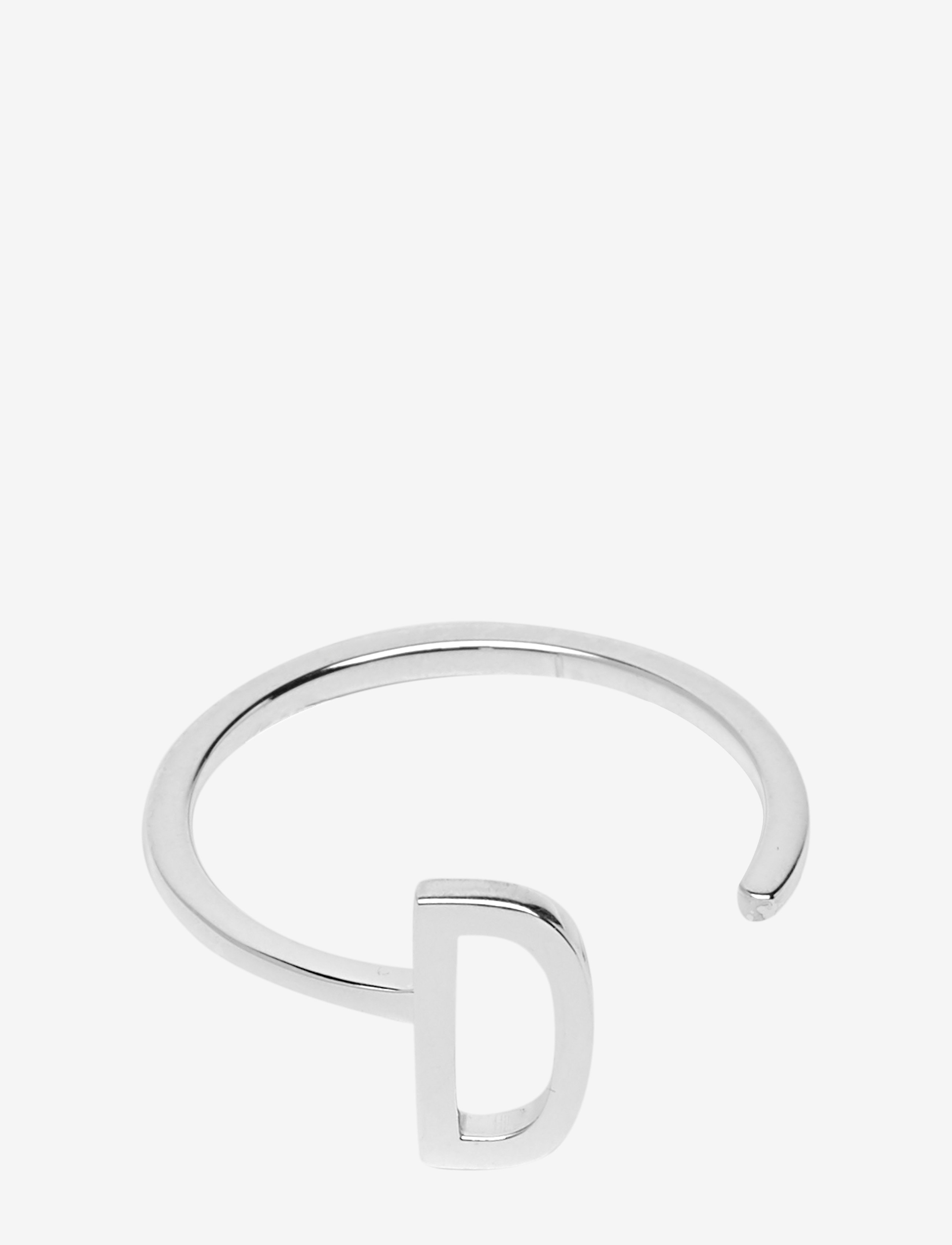 Design Letters Ring A-Z Silver - Rings - SILVER / silver