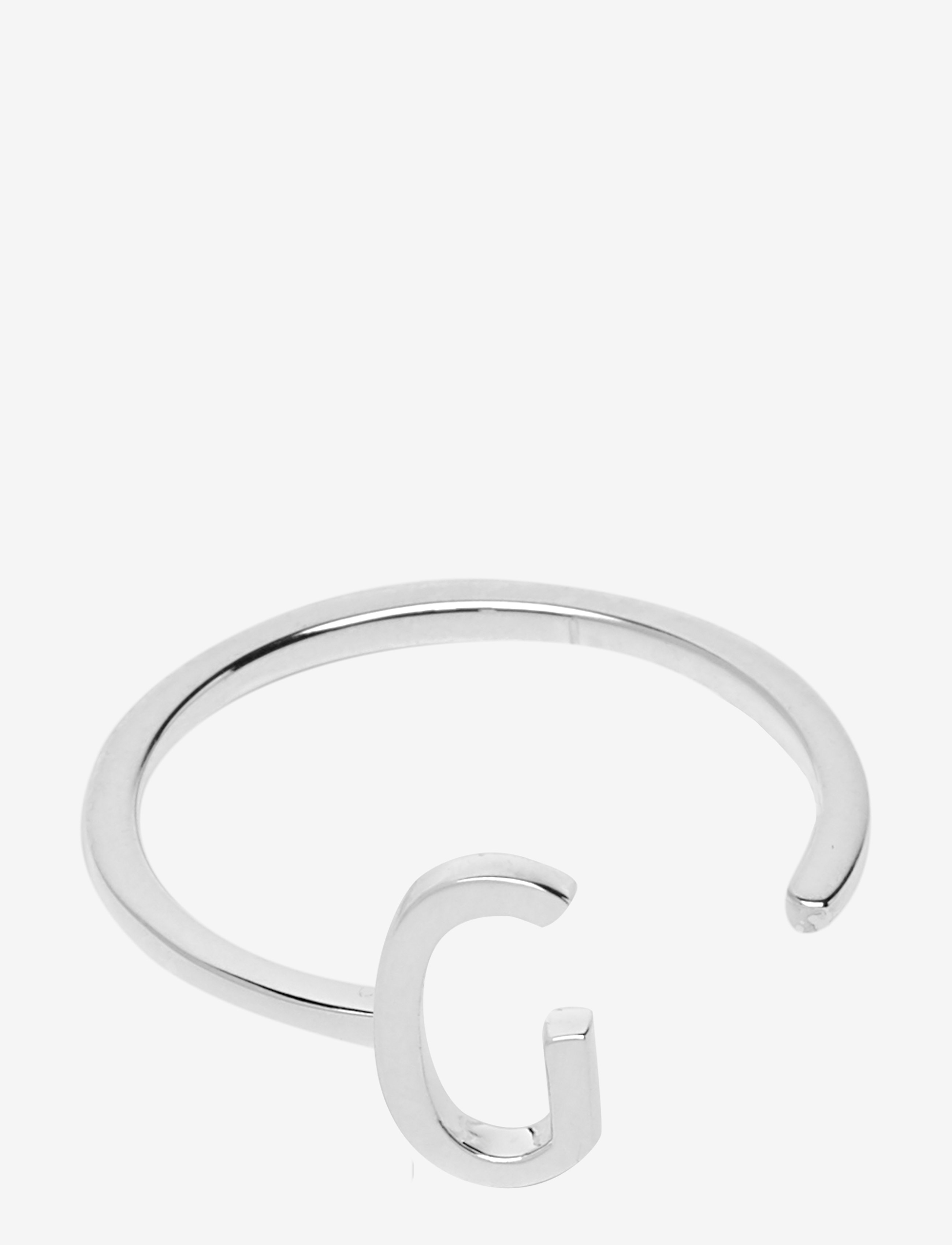 Design Letters Ring A-Z Silver - Aksessuaarid - SILVER / silver