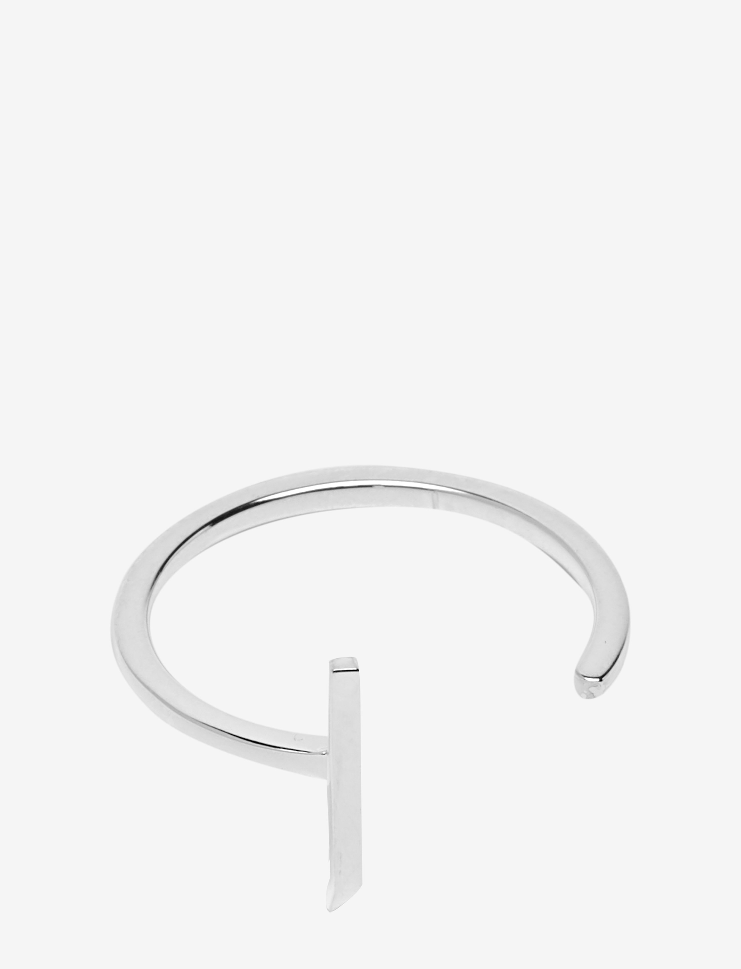 Design Letters Ring A-Z Silver - Accessoires - SILVER / silver