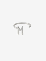 Design Letters - Ring A-Z Silver - odzież imprezowa w cenach outletowych - silver - 0