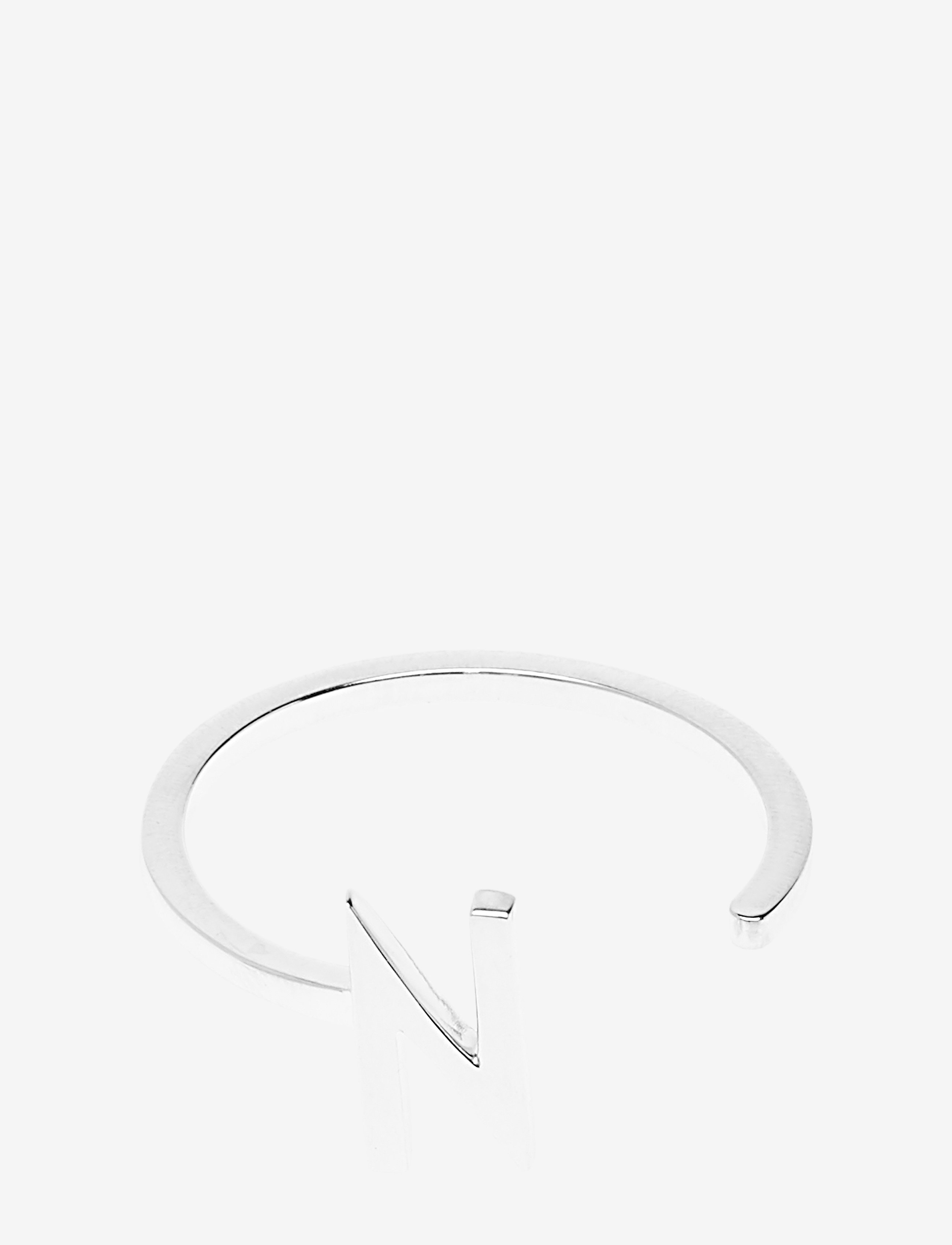 Design Letters Ring A-Z Silver - Accessoarer - SILVER / silver