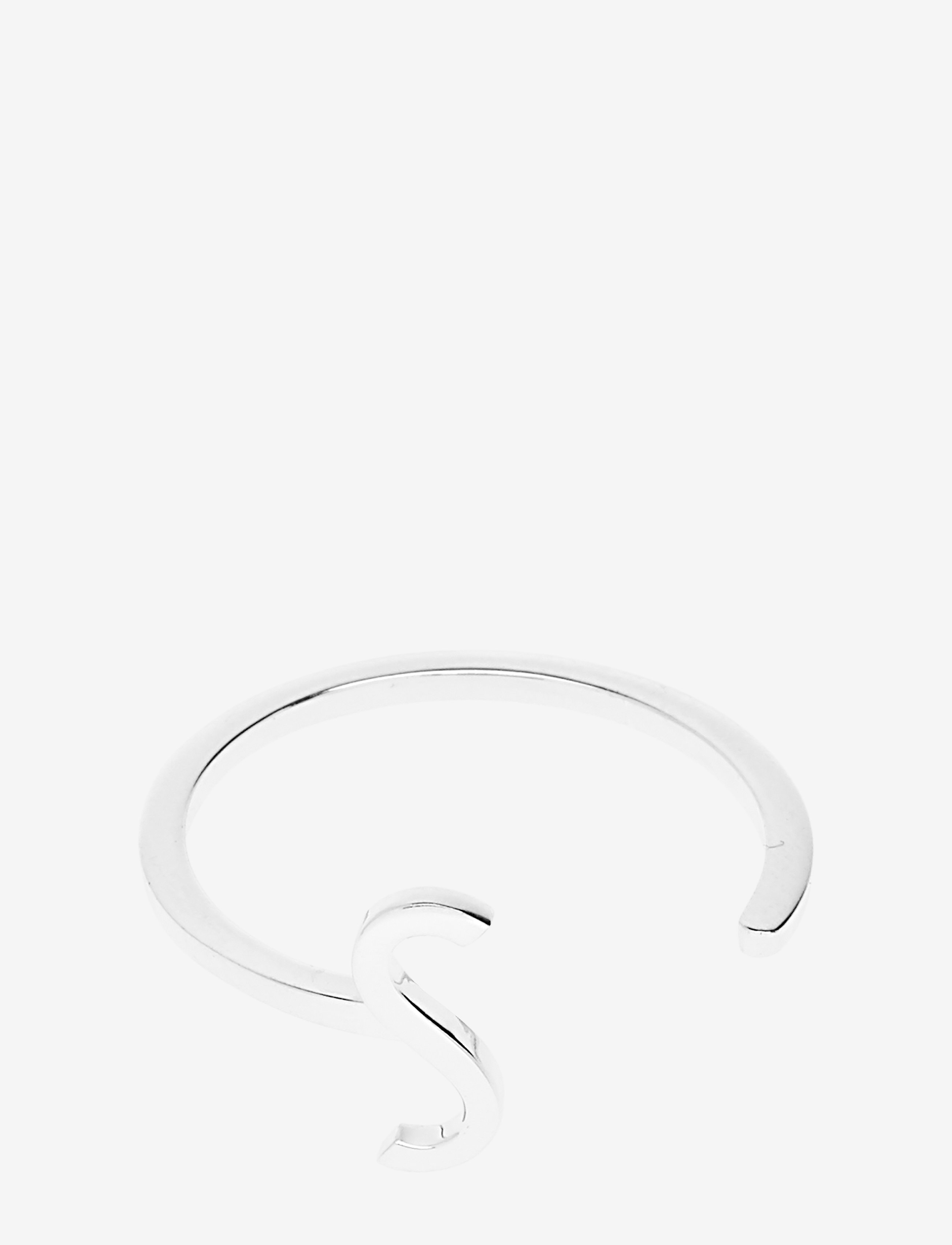 Design Letters Ring A-Z Silver - Aksessuaarid - SILVER / silver