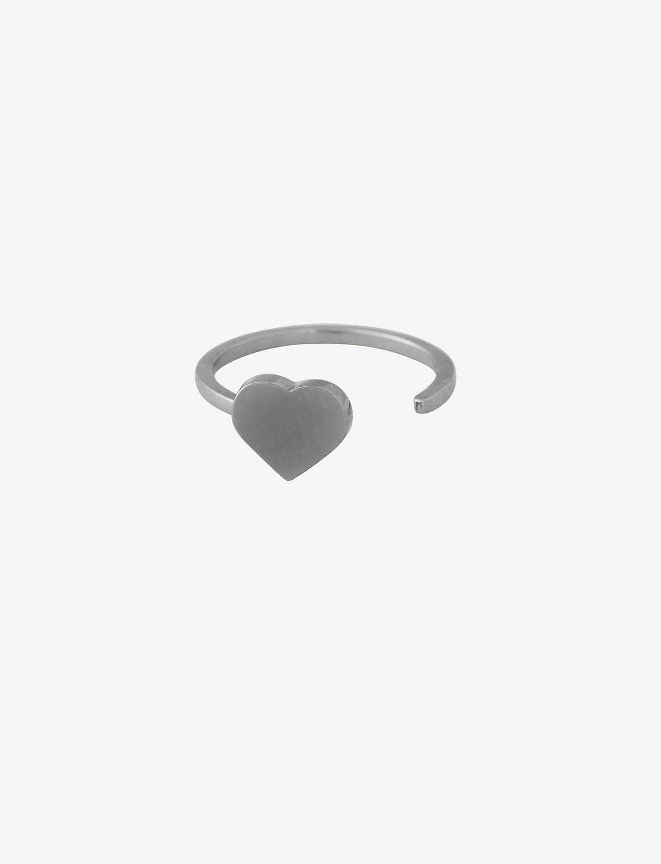 Design Letters - Heart ring - festklær til outlet-priser - silver - 0