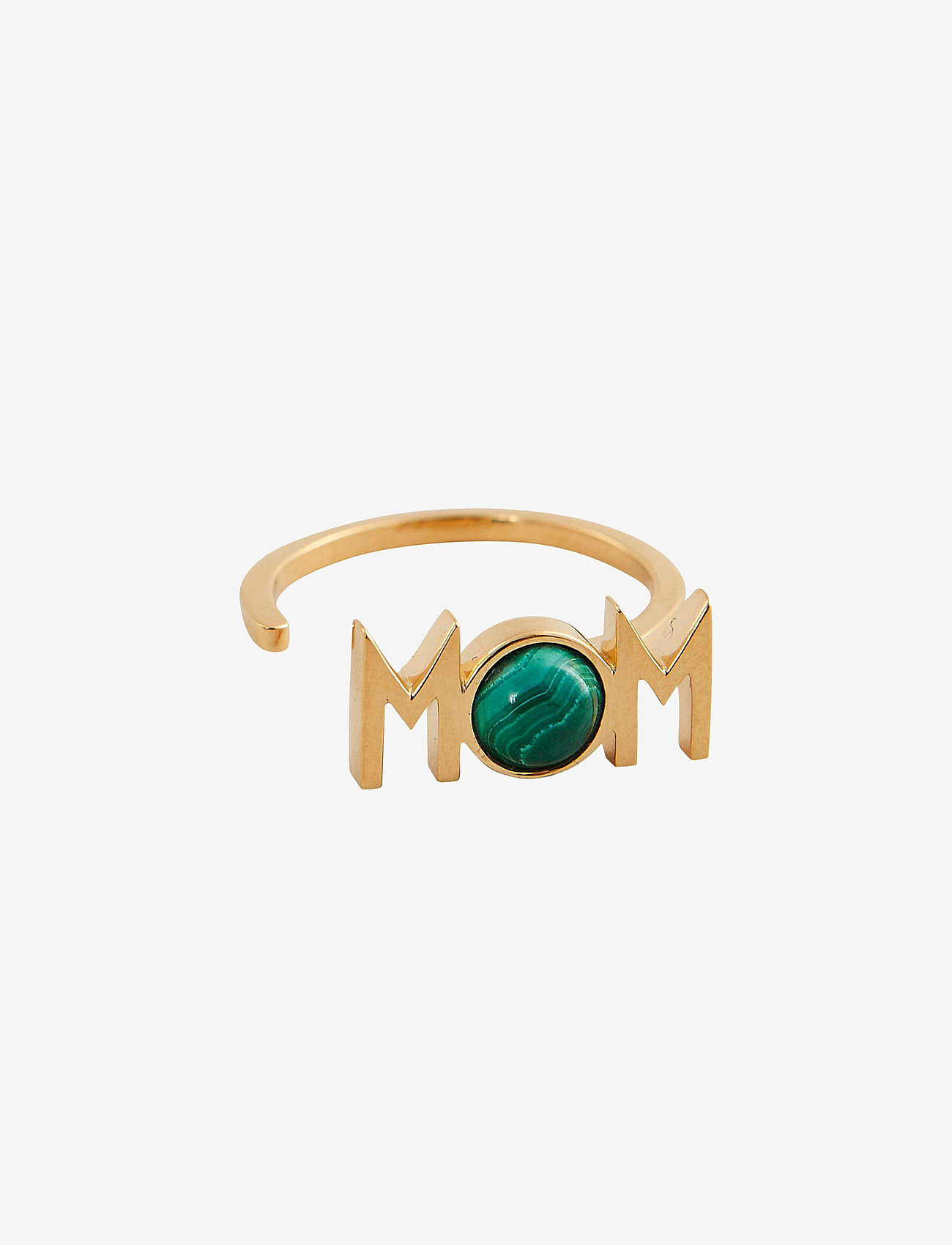 Design Letters - Great Mom Ring - festtøj til outletpriser - green - 0