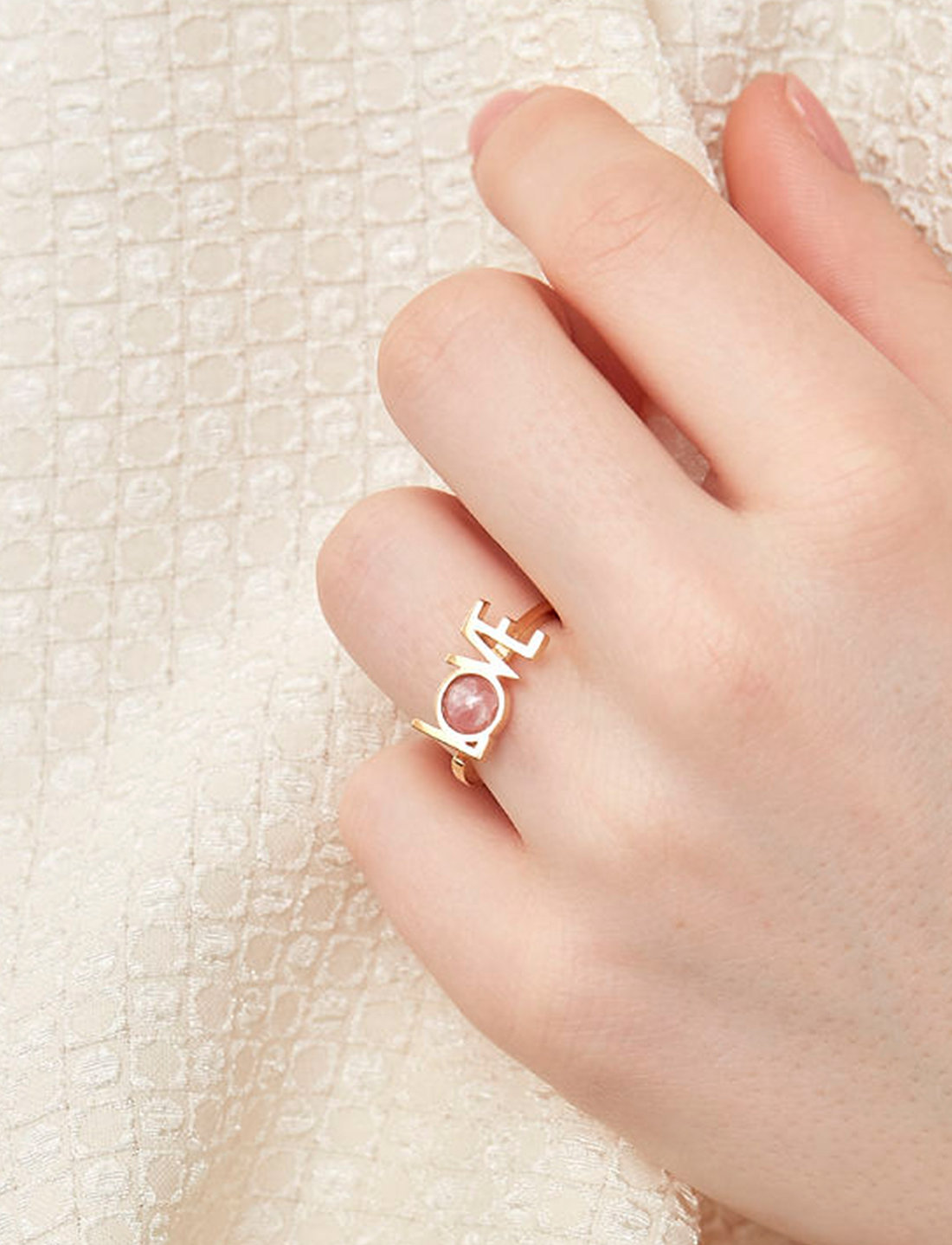 Gold ring online design with letters
