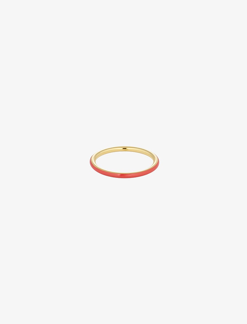 Design Letters - Classic Stack Ring - ringe - deep sea coral 2032c - 0