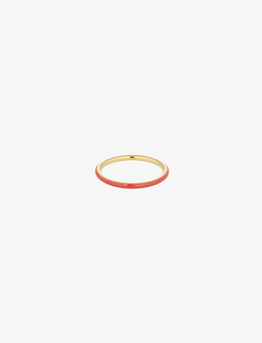 Design Letters - Classic Stack Ring - ringe - deep sea coral 2032c - 0