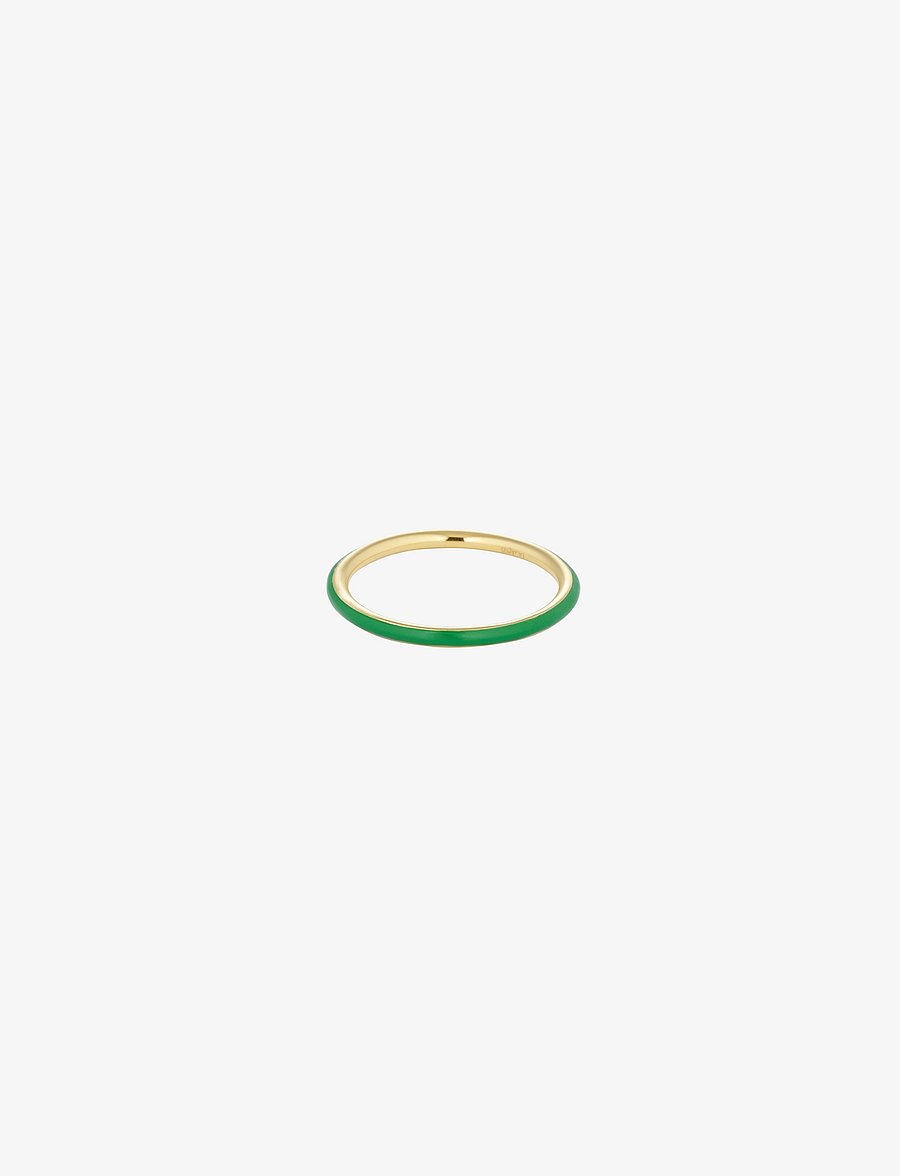 Design Letters - Classic Stack Ring - sõrmused - grass green 347c - 0