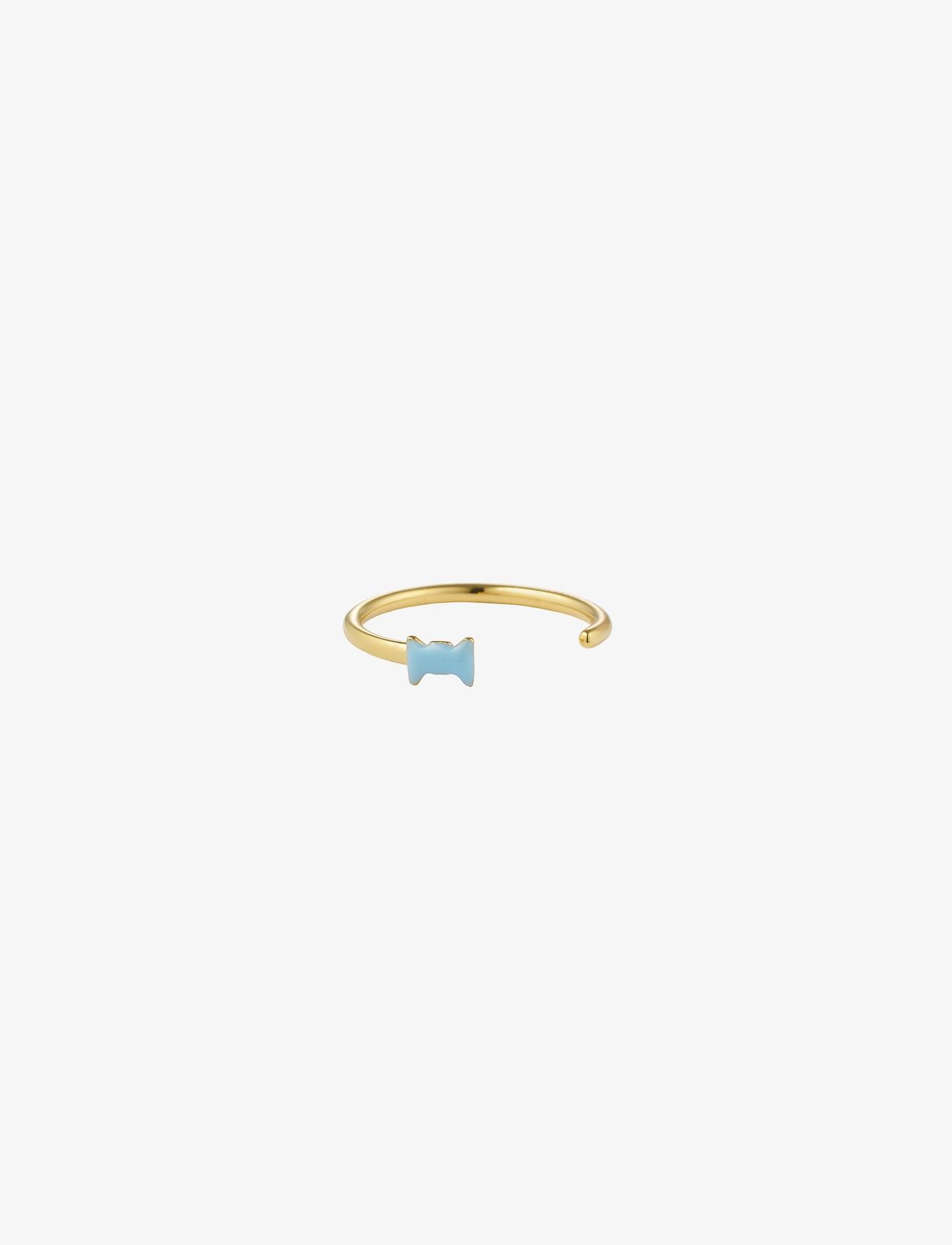 DESIGN LETTERS Bow Tie Ring Blau - One Size - Damen