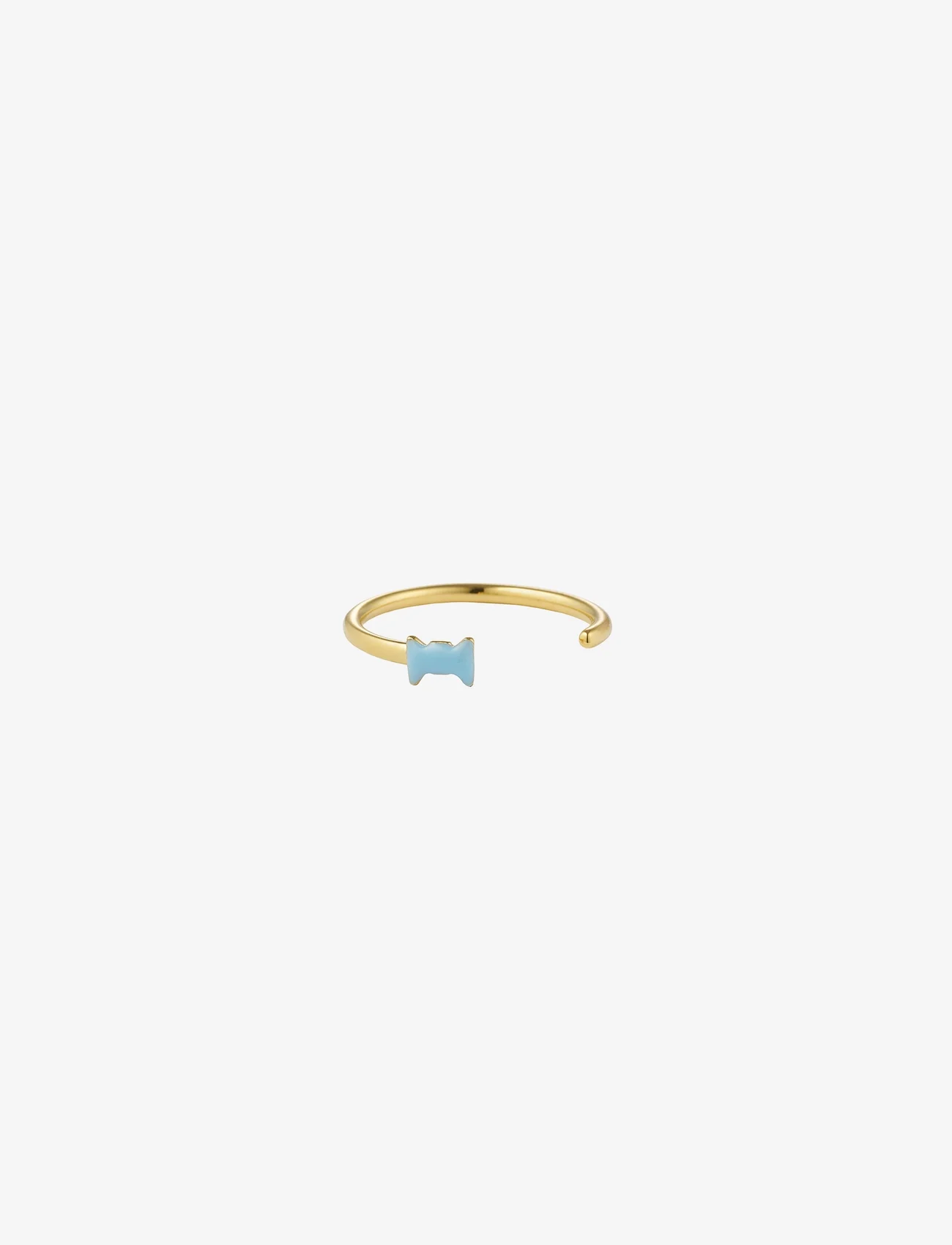 Design Letters - Bow tie Ring - rings - blue - 1