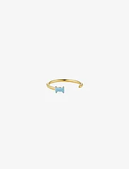 Design Letters - Bow tie Ring - rings - blue - 1