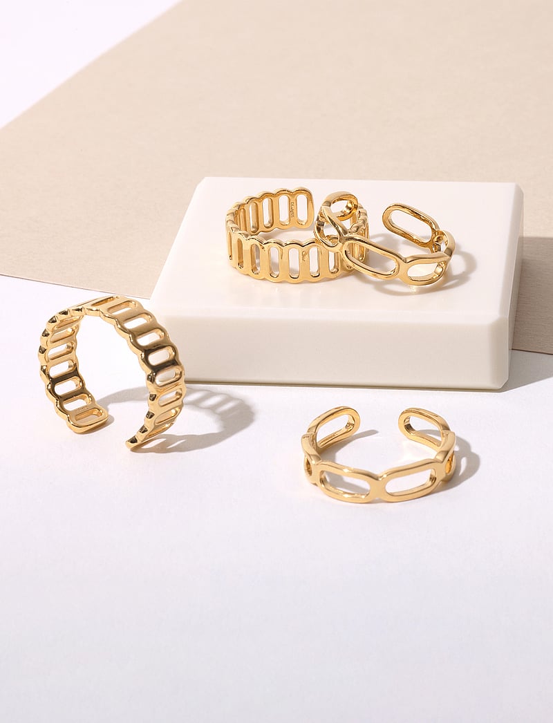 Design Letters - Link Together Ring - sõrmused - gold - 2