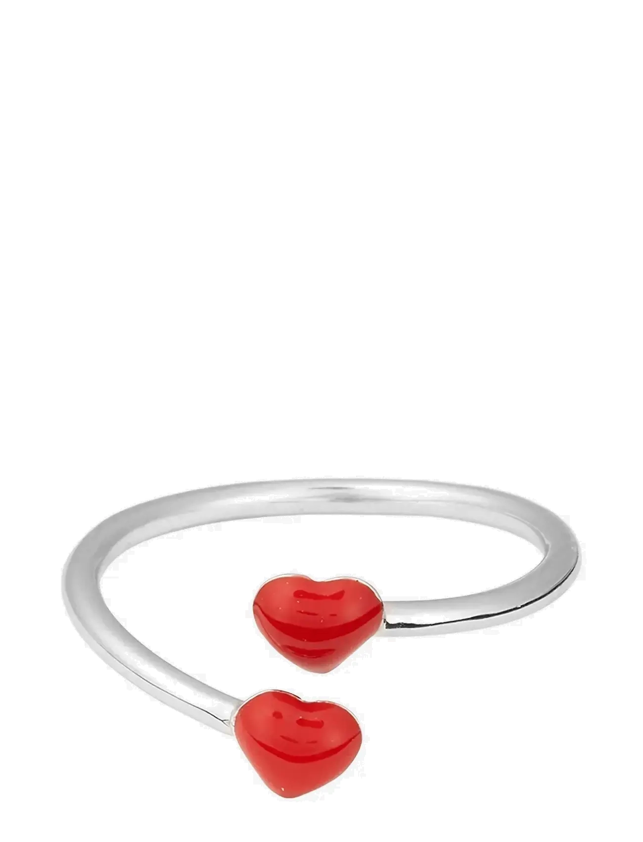 Design Letters Little Big Love Ring - Silver - Basics - DEEP SEA CORAL / silver