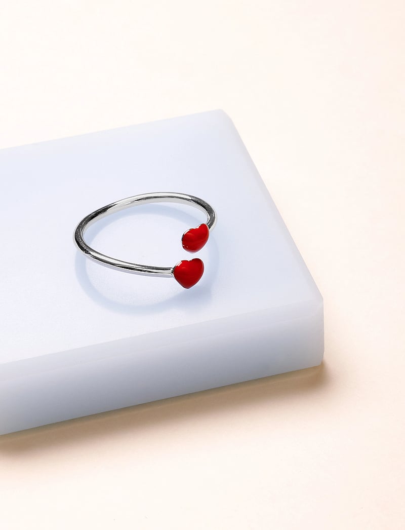 Design Letters - Little Big Love Ring - Silver - ringe - deep sea coral - 2