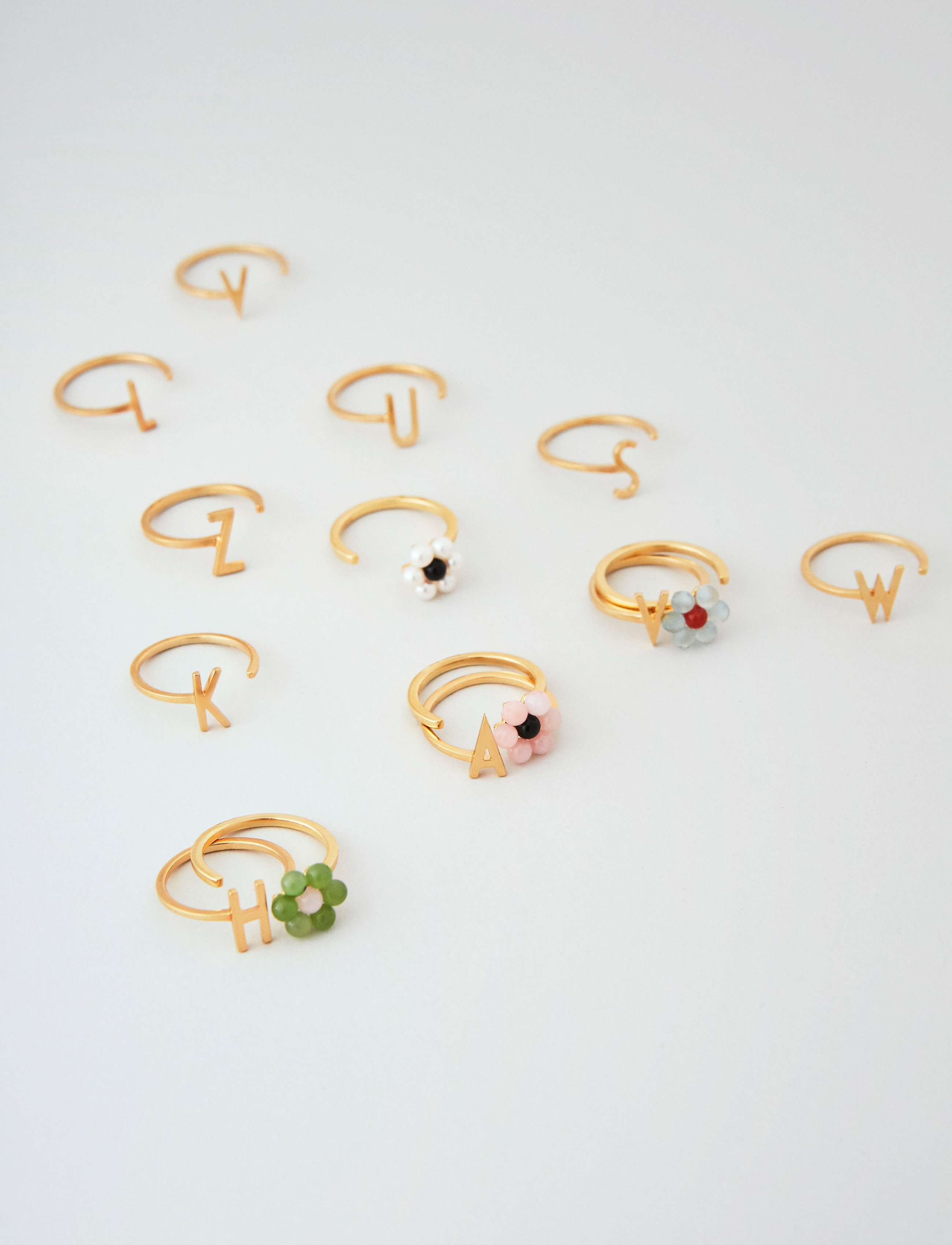 Design Letters My Flower Ring 10 Mm Gold, 48-58, Jewellery, Gold - Rings, Frauen