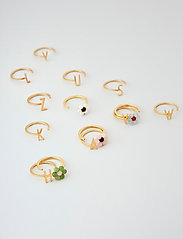 Design Letters - My Flower Ring 10 mm GOLD - ballīšu apģērbs par outlet cenām - pink - 1
