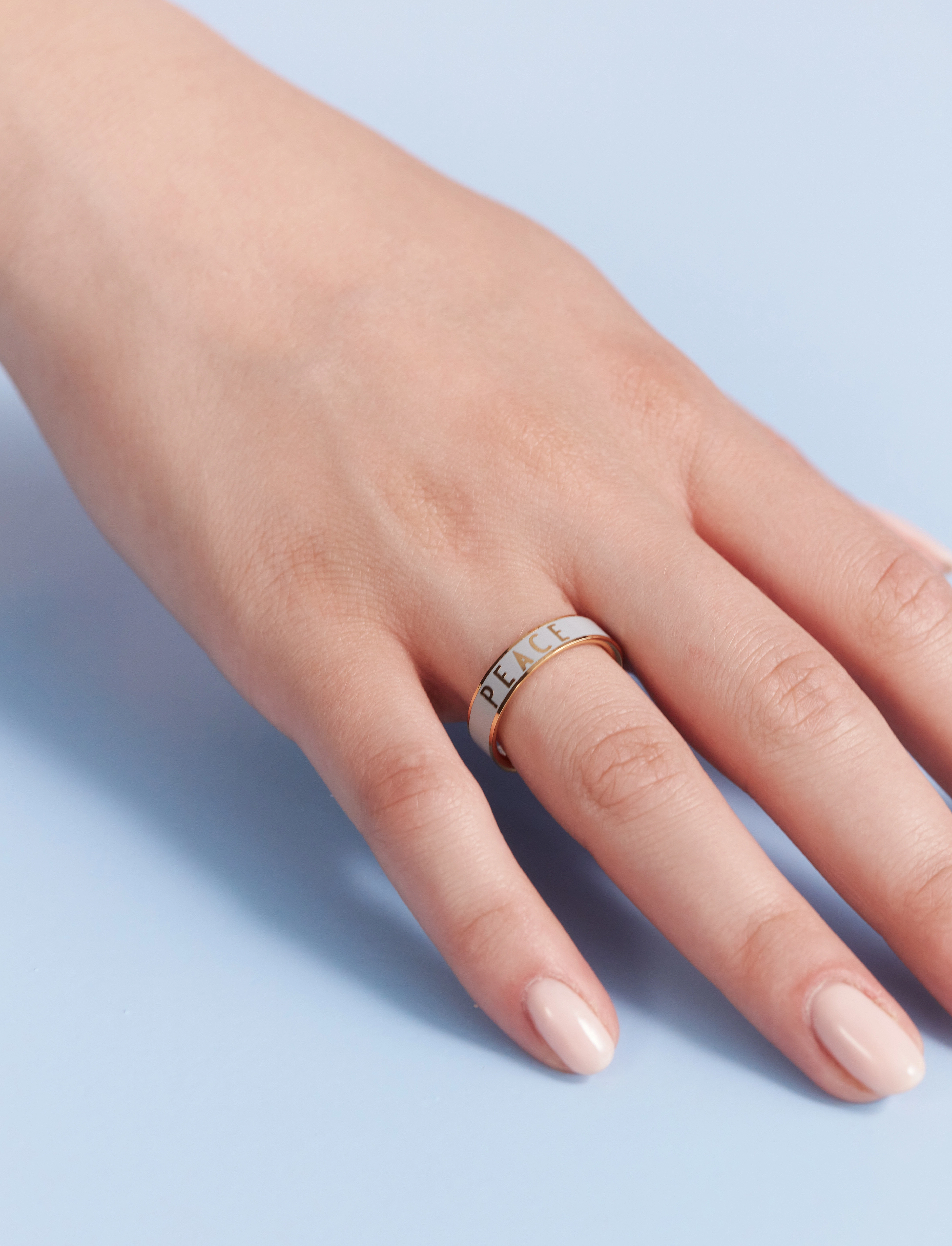 Design Letters Word Candy Ring, Kvinder, Ord Ring, Guld, Str: ONE SIZE