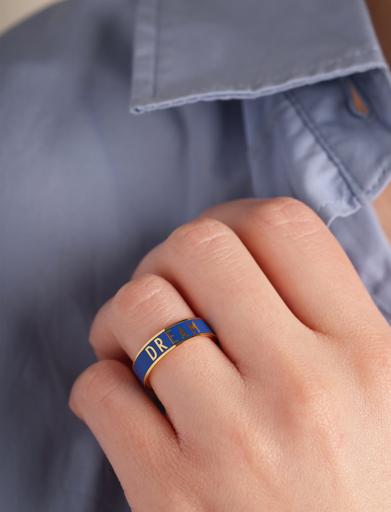 Design Letters - Word Candy Ring - festkläder till outletpriser - cobalt blue 2728c - 1