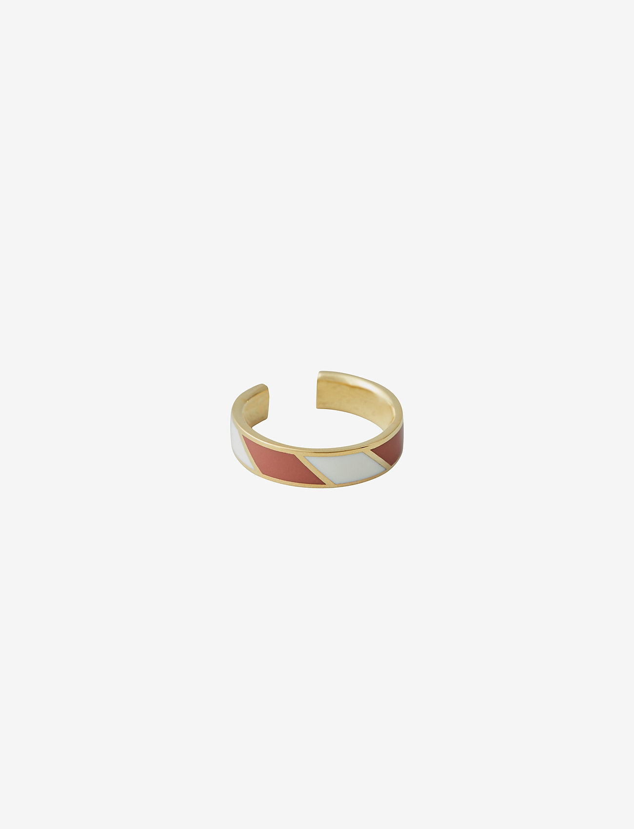 Design Letters - Striped Candy Ring - die niedrigsten preise - arwhite - 0