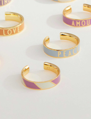 Design Letters - Striped Candy Ring - festkläder till outletpriser - dark pink 687c + a055 - 2