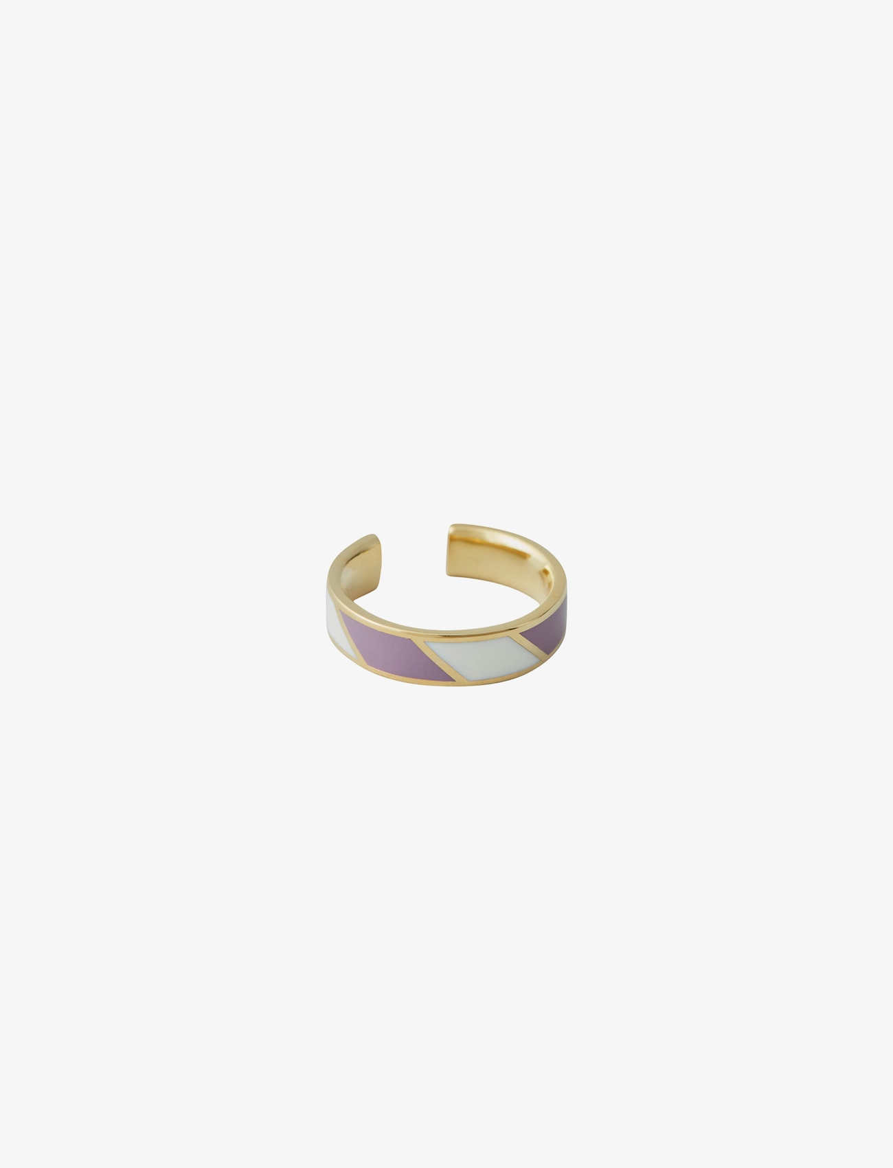 DESIGN LETTERS Gestreift Candy Ring Lila - One Size - Damen