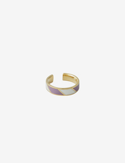 Design Letters - Striped Candy Ring - festmode zu outlet-preisen - dpwhite - 0