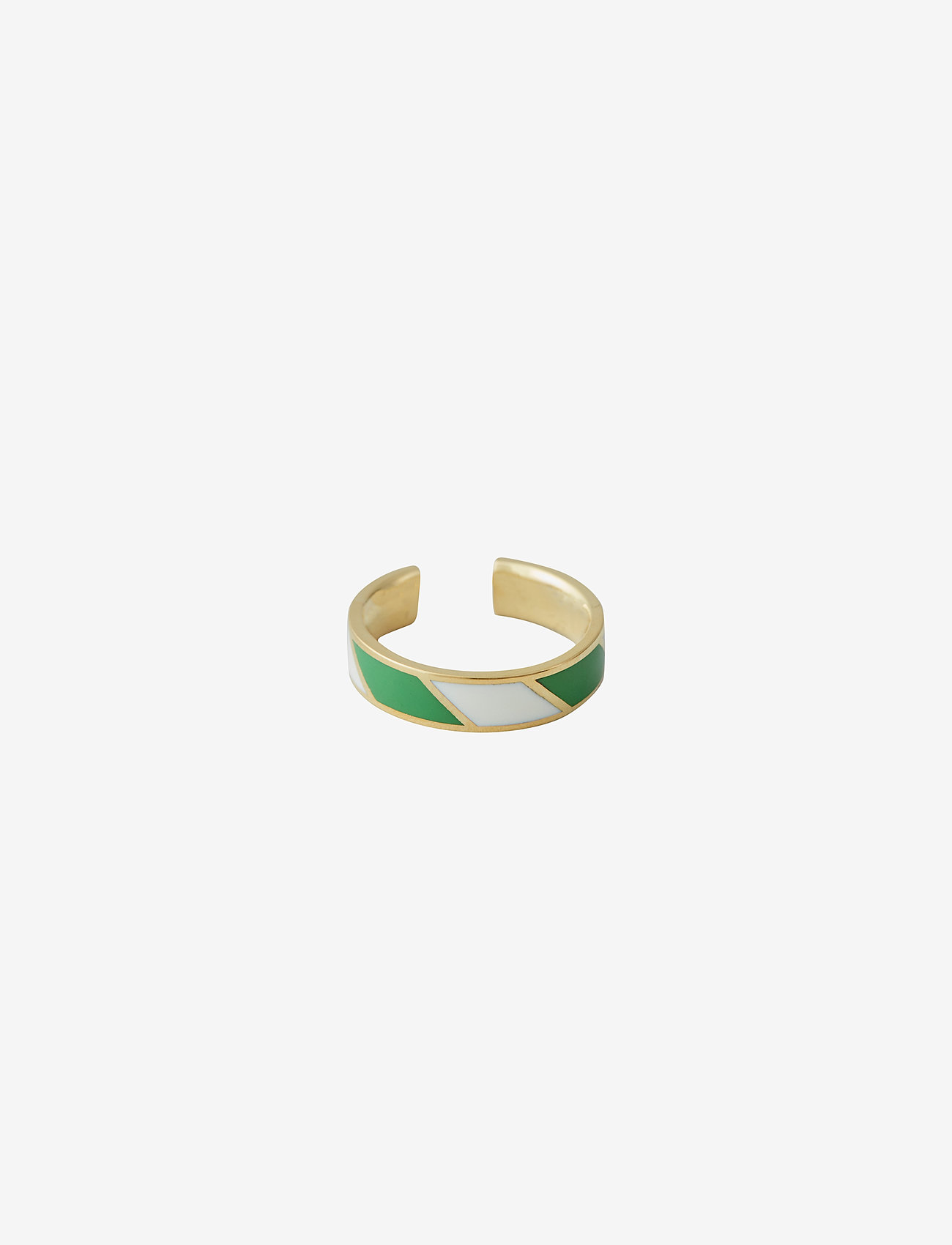 Design Letters - Striped Candy Ring - festtøj til outletpriser - ggwhite - 0