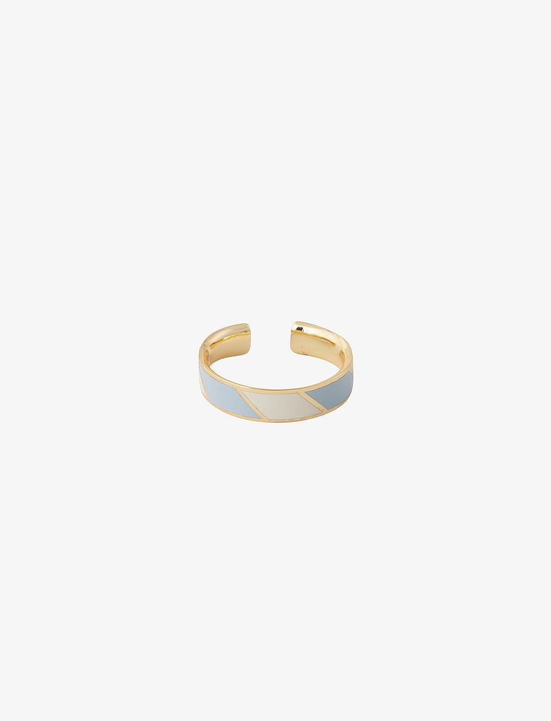 Design Letters - Striped Candy Ring - ringe - light blue 5435c + a055 - 1