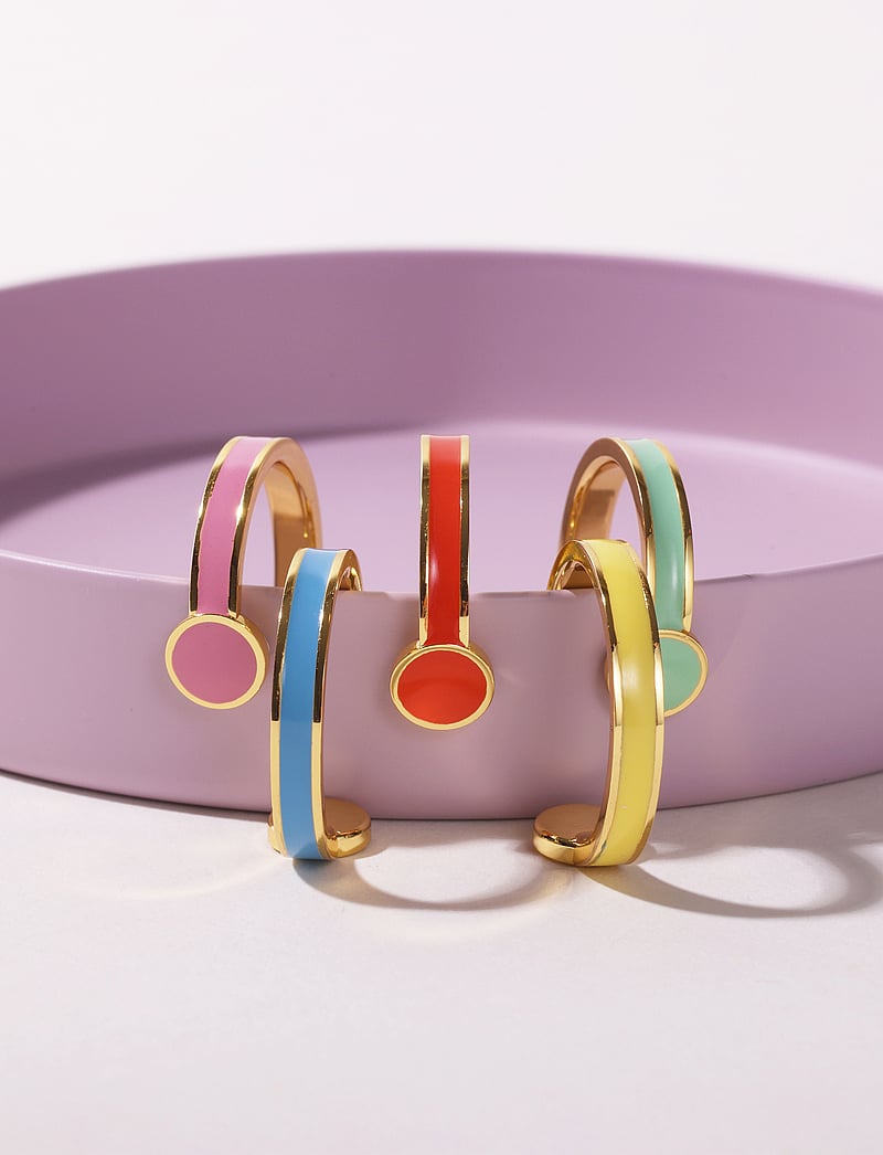 Design Letters - Rainbow Dot ring - ringe - deep sea coral 2032c - 2