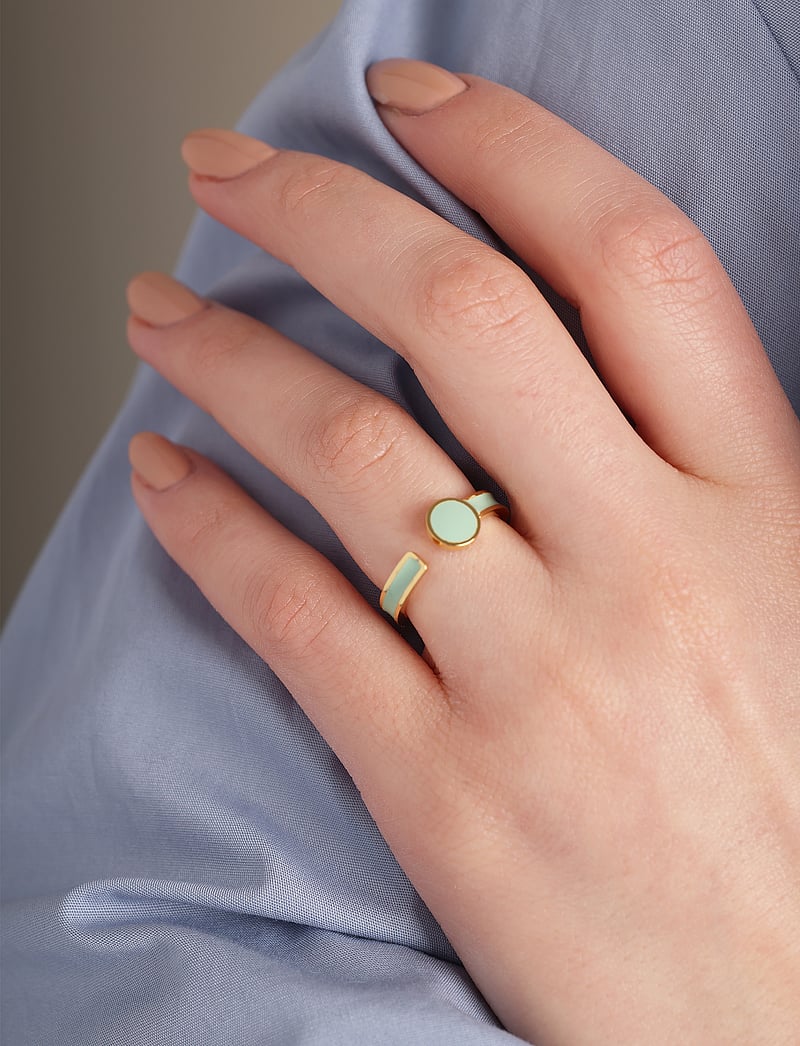 Design Letters - Rainbow Dot ring - ringe - green bliss 337c - 0