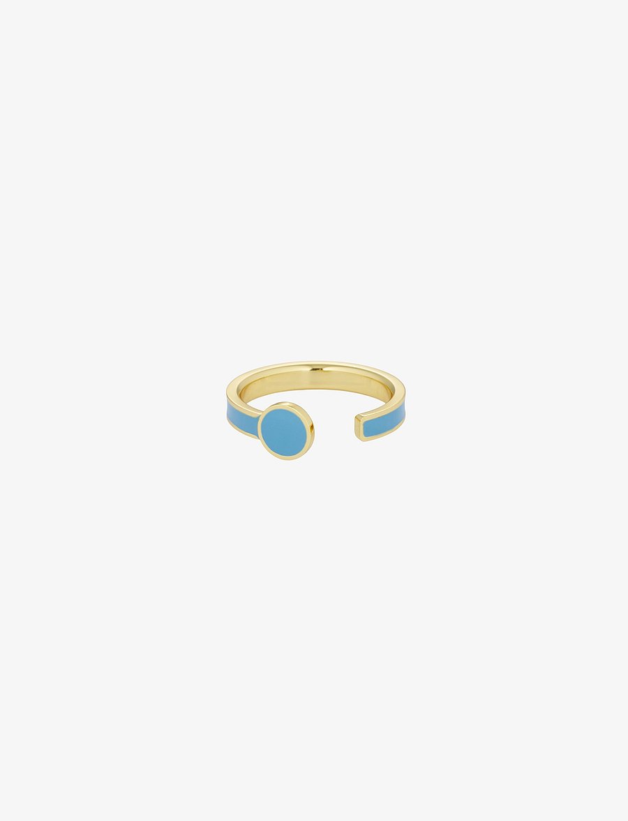 Design Letters - Rainbow Dot ring - rings - swim cap blue 2389c - 1