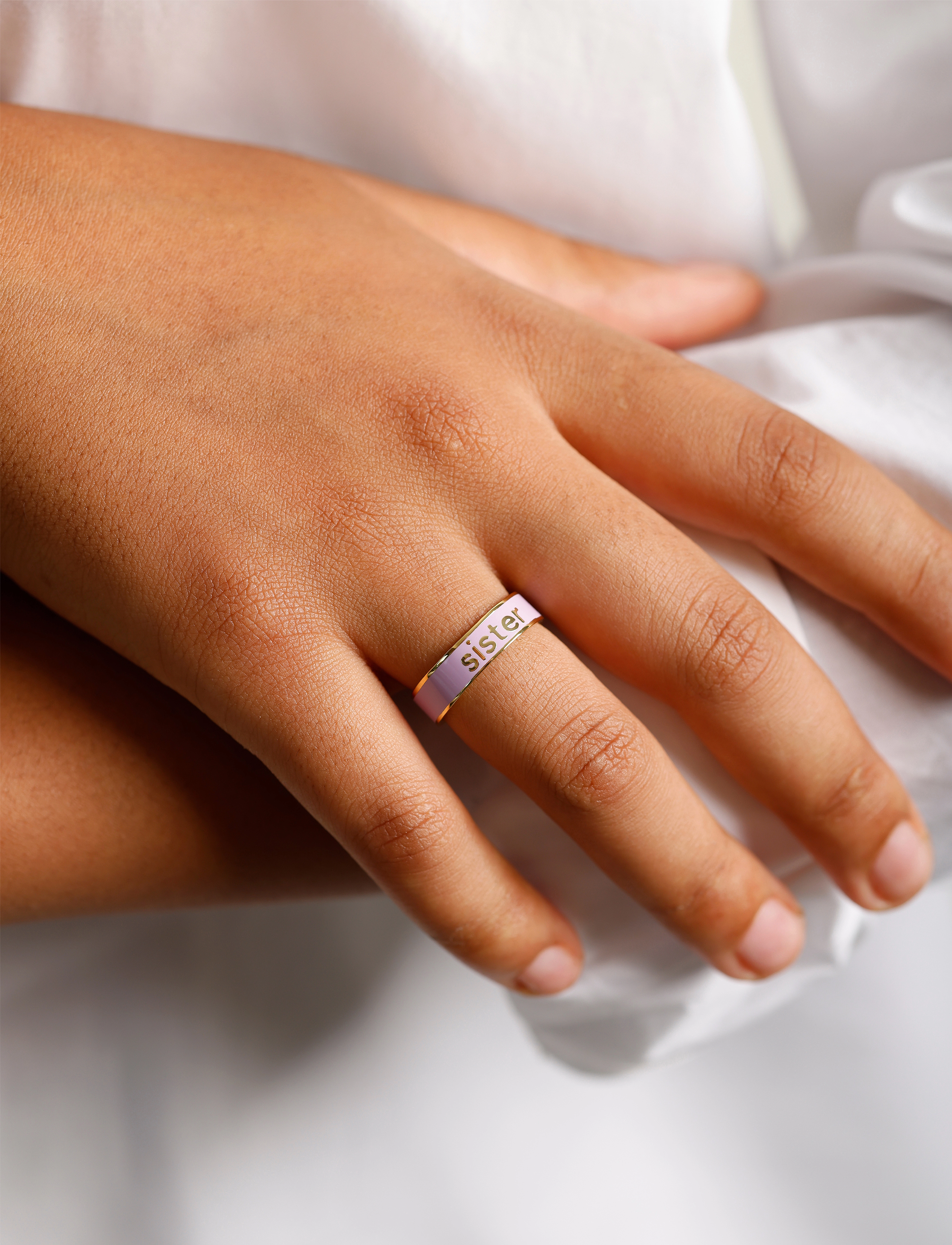 Design Letters Vip Word Candy Ring, One Size, Jewellery, Lila - Rings, Frauen
