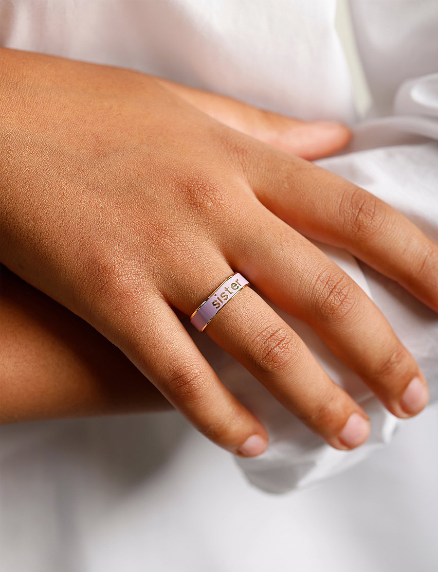 Design Letters - VIP Word Candy Ring - ringe - lilac breeze 2099c - 0