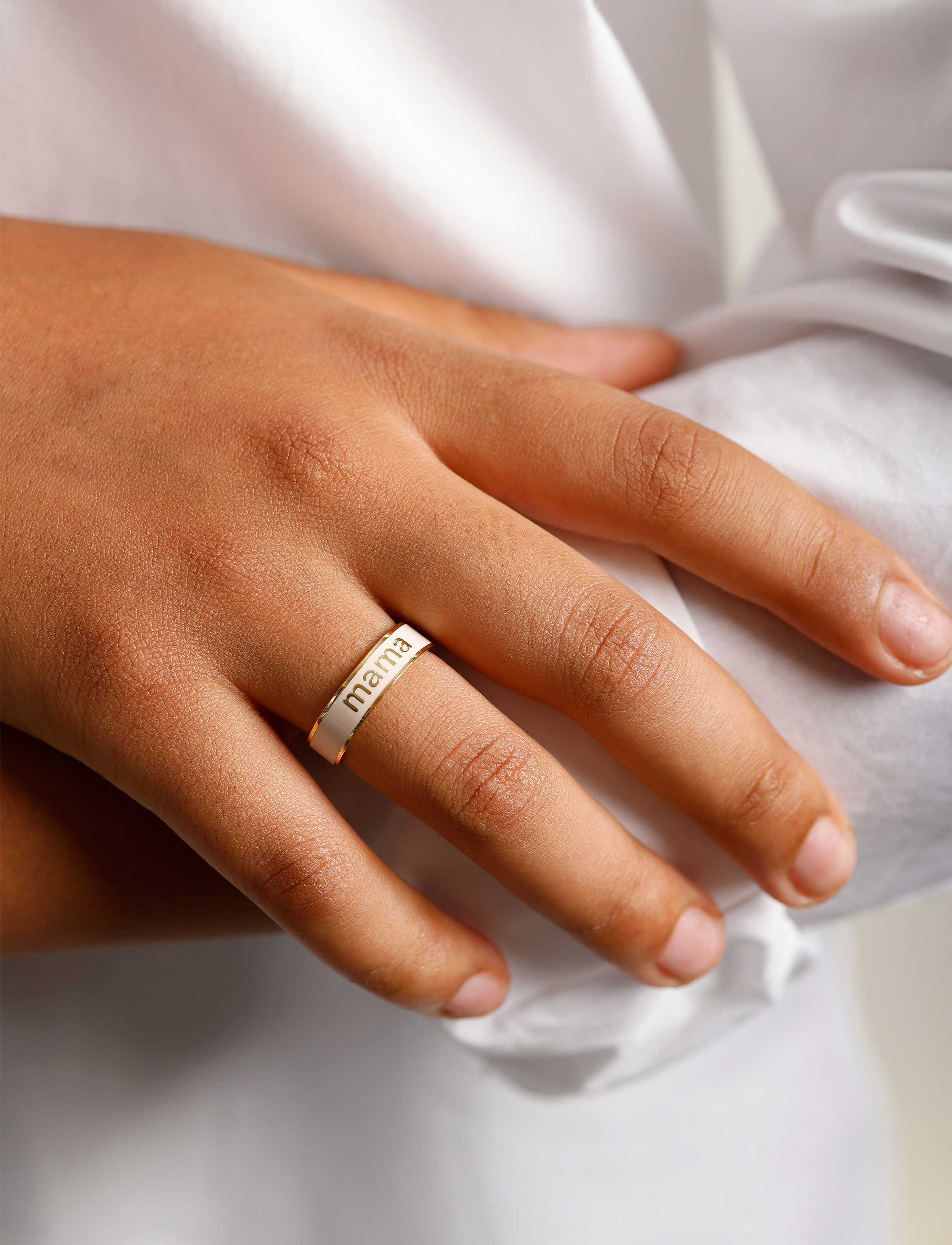 Design Letters Vip Word Candy Ring, One Size, Beige, Smykker > Ringe, Dame