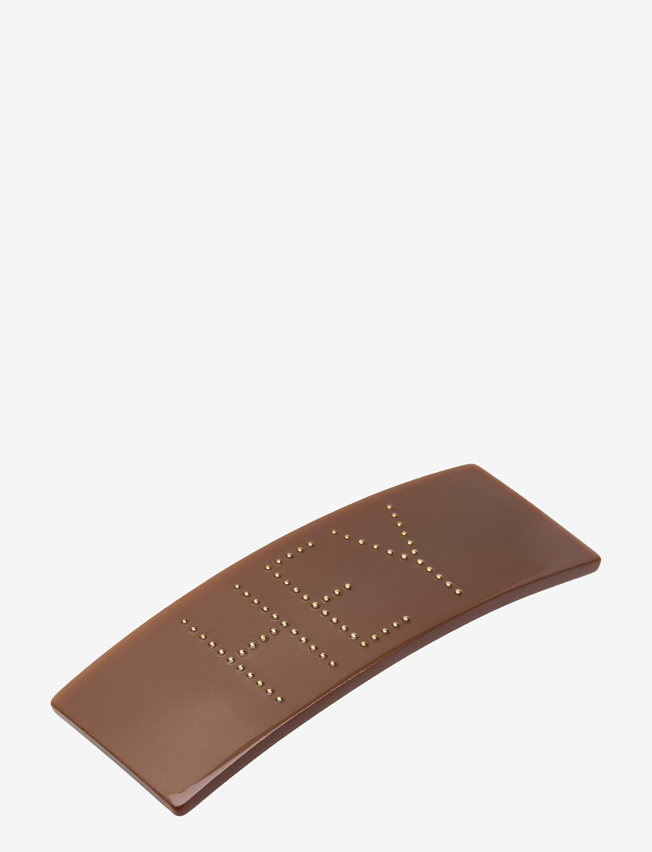 Design Letters - Classic Hair Clip - brown - 0