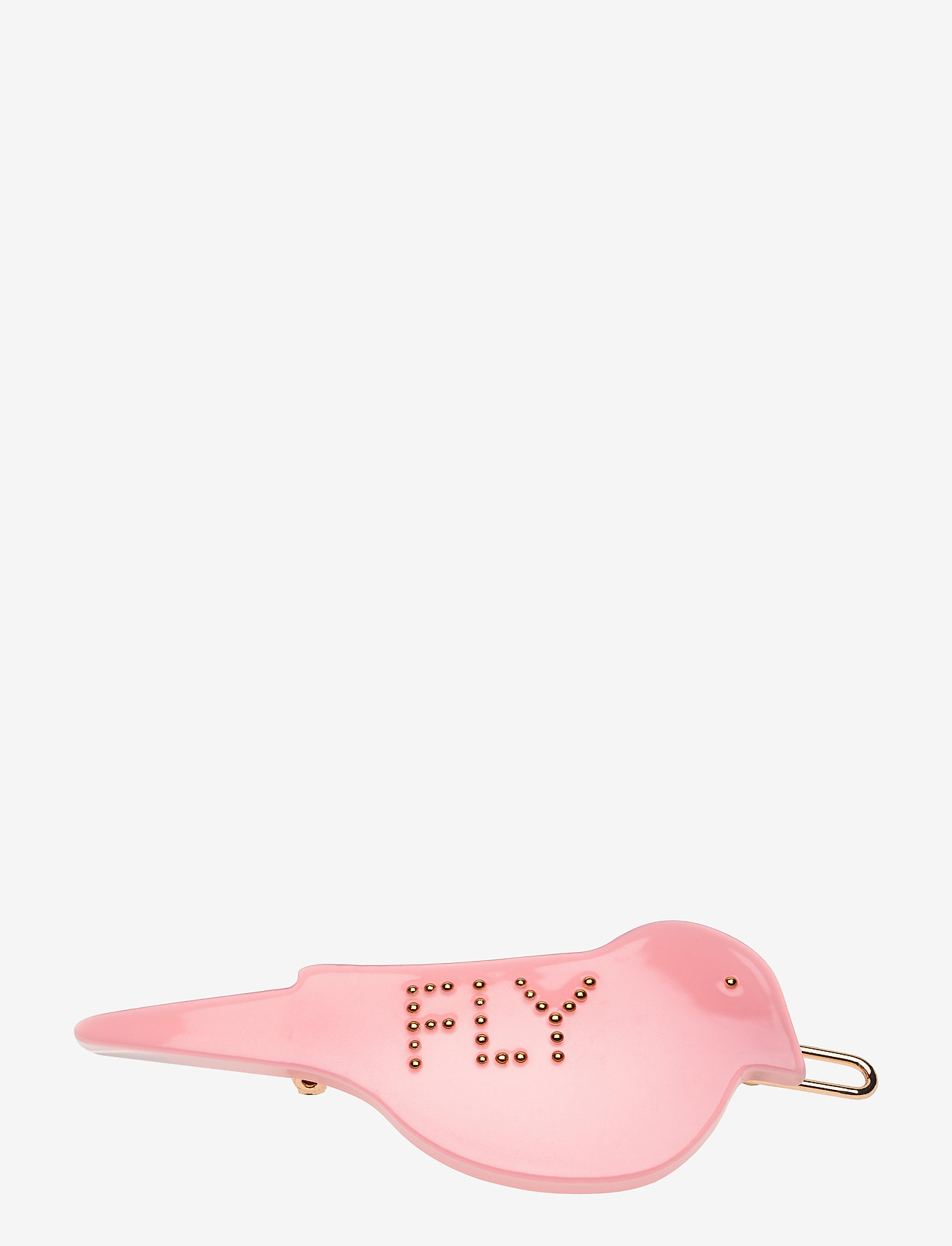 Design Letters - Iconic Hair Clip Sitting bird - hårspenner - pink - 0