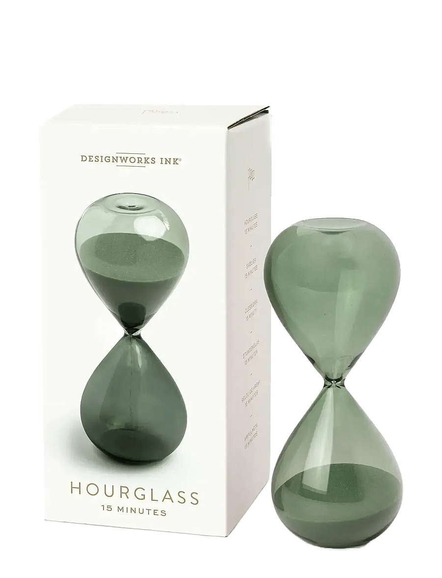 DesignWorks Inc - Hourglass (15 Min) Boxed - Evergreen - die niedrigsten preise - dark green - 0