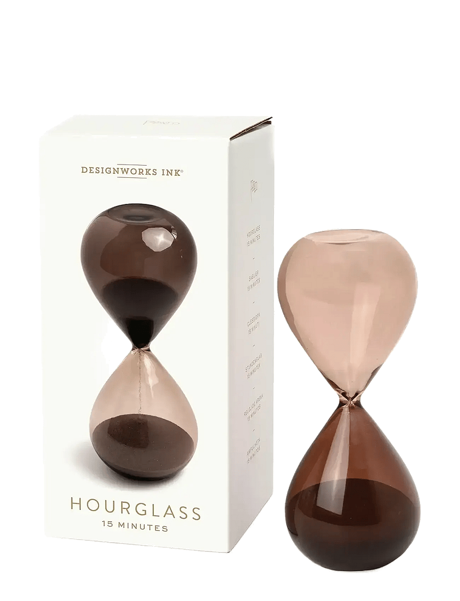 DesignWorks Inc - Hourglass (15 Min) Boxed - Smoky Quartz - figures et sculptures - smoky brown - 0