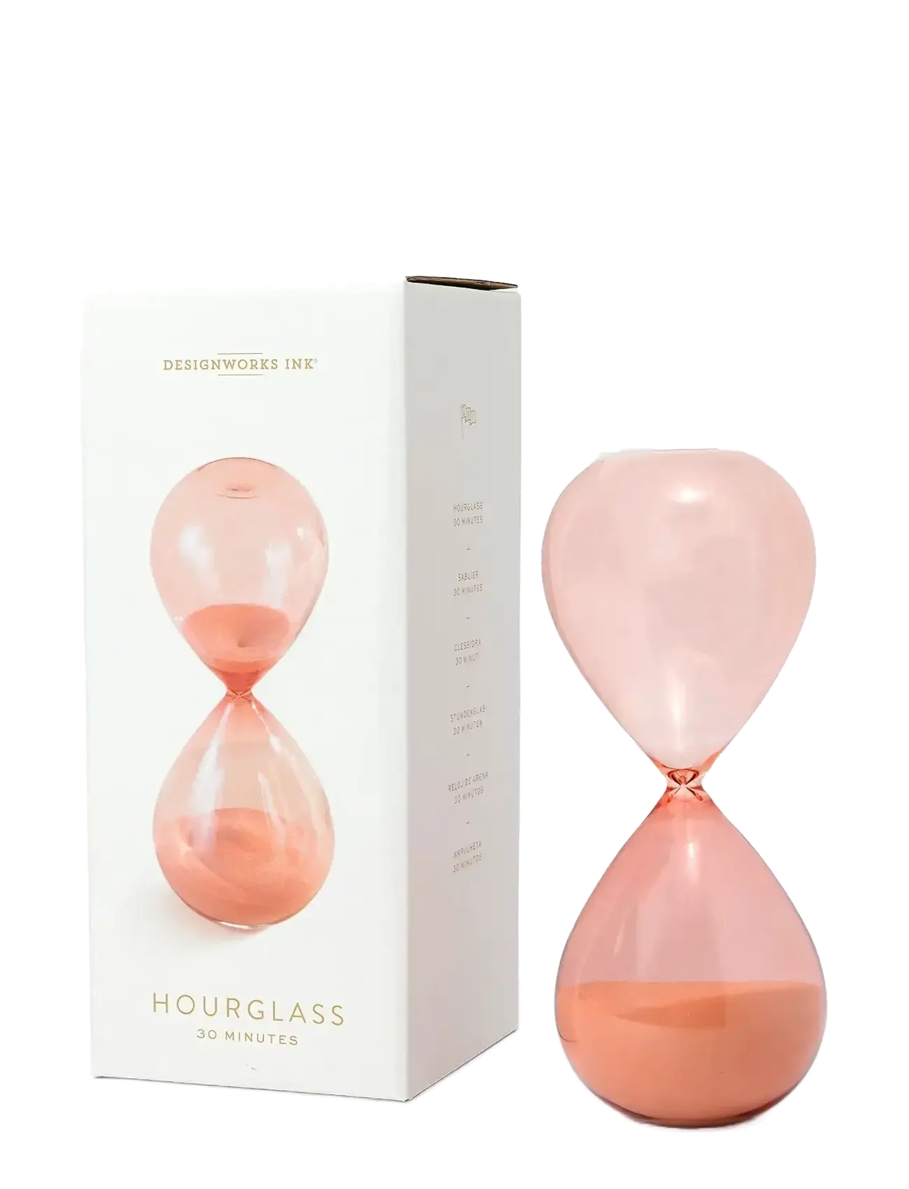 DesignWorks Inc Hourglass 30 min. Peachy Ombre i pakke - Design Works Inc - PEACH / pink/rose