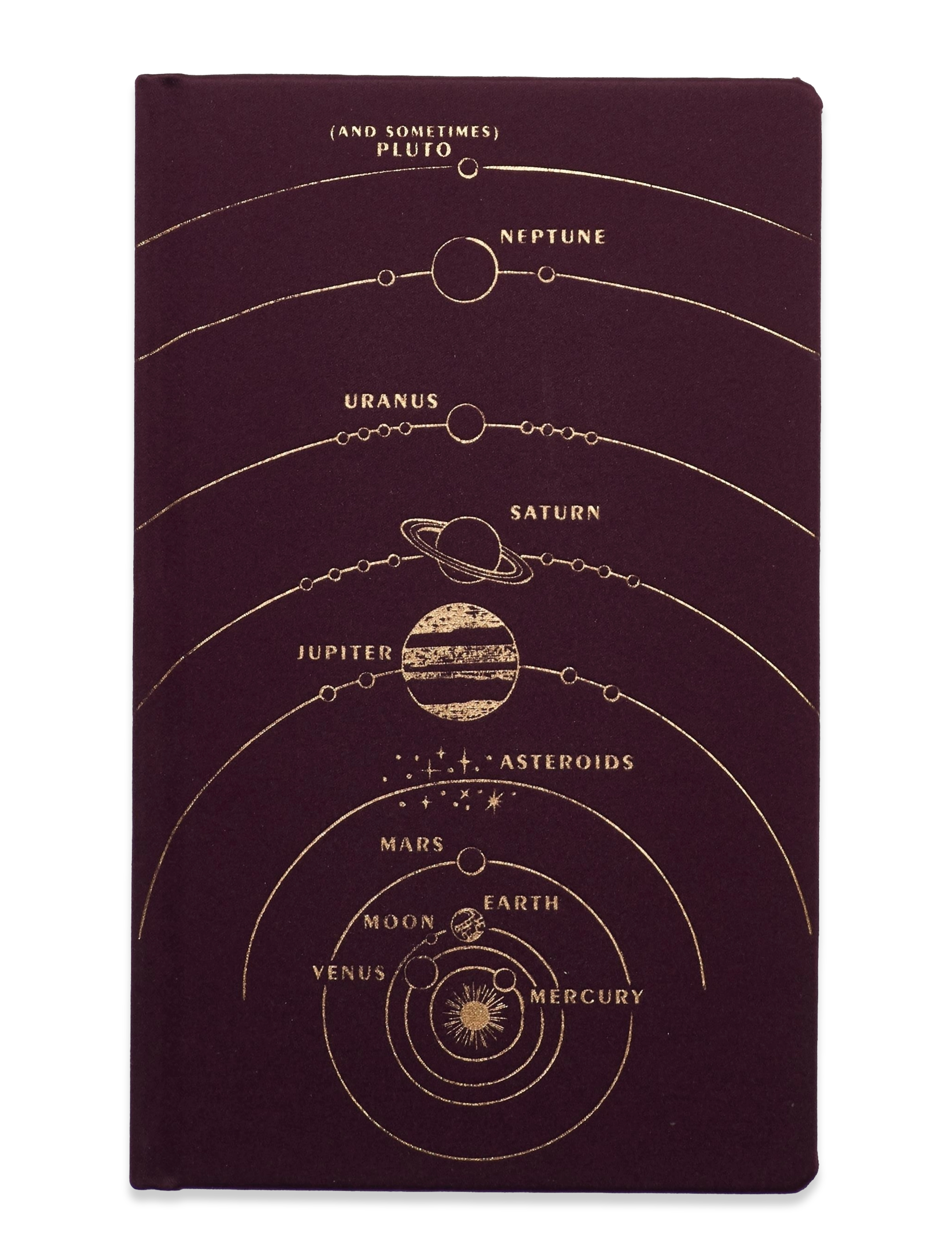 DesignWorks Inc Solar System Journal, Kalender og notesbog, Rød, Str: ONE SIZE