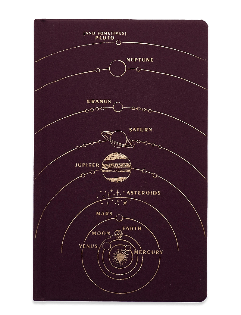 DesignWorks Inc - SOLAR SYSTEM JOURNAL - burgundy - 0