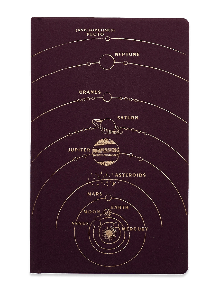 DesignWorks Inc - SOLAR SYSTEM JOURNAL - burgundy - 0