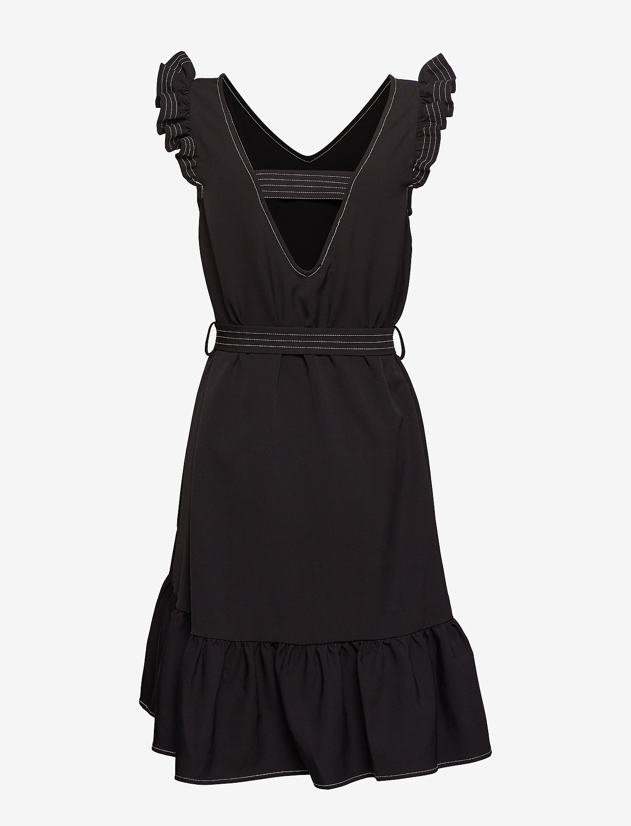 DESIGNERS, REMIX - Veronique V-neck Dress - black - 1