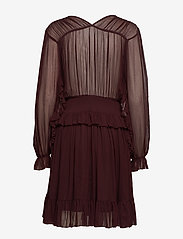 DESIGNERS, REMIX - Mindy Ruffle Dress - short dresses - rouge noir - 1