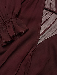 DESIGNERS, REMIX - Mindy Ruffle Dress - short dresses - rouge noir - 2