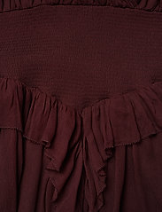 DESIGNERS, REMIX - Mindy Ruffle Dress - short dresses - rouge noir - 3