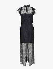 DESIGNERS, REMIX - Long ruffled lace dress - party wear at outlet prices - black - 1